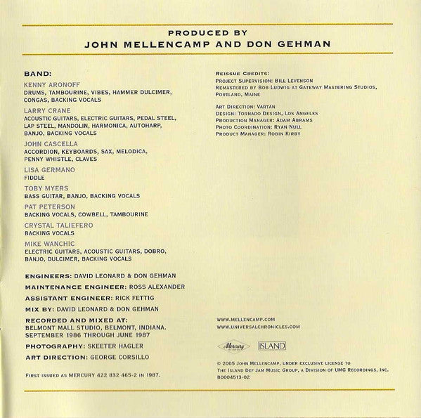 John Cougar Mellencamp : The Lonesome Jubilee (CD, Album, RE, RM)