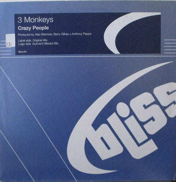 3 Monkeys : Crazy People (12")