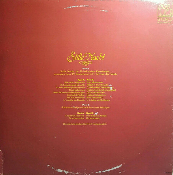 TV Kinderkoor o.l.v. Iet v.d. Velde*, Aart Staartjes : Stille Nacht  (2xLP, Album)