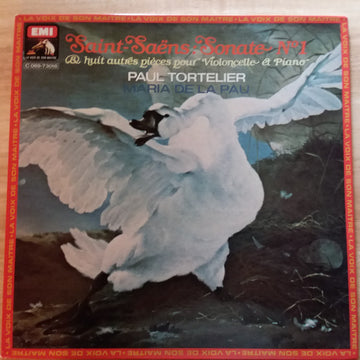 Camille Saint-Saëns, Paul Tortelier, Maria De La Pau Tortelier : Sonate No.1 & 8 autres pieces pour violoncelle et piano (LP, Album, Gas)