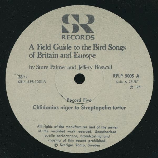 No Artist : The Peterson Field Guide To The Bird Songs Of Britain And Europe: Record 5 (LP, RE)