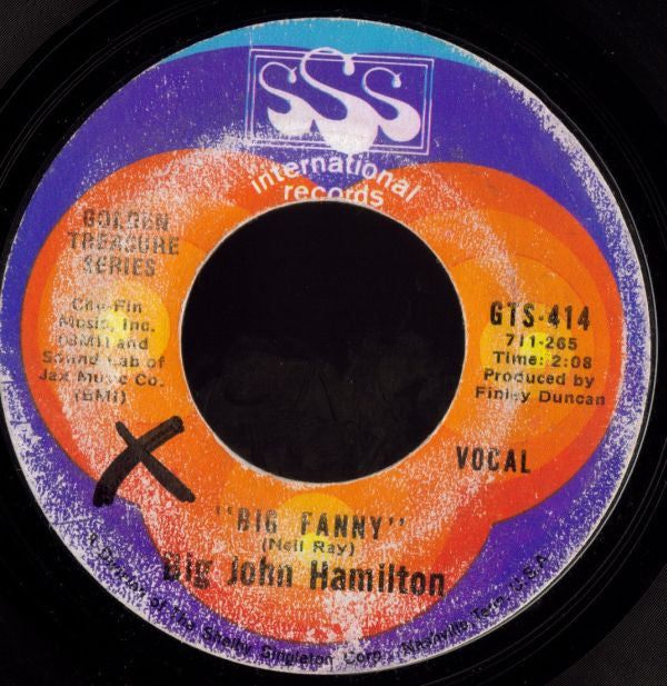 Big John Hamilton : How Much Can A Man Take / Big Fanny (7", RE)