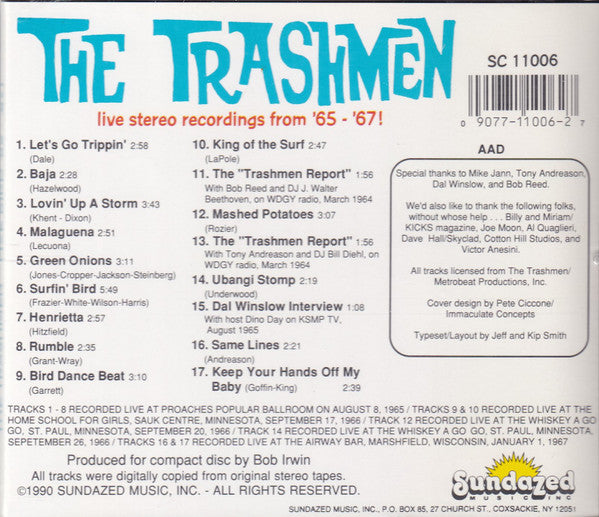 The Trashmen : Live Bird 65-67 (CD, Album)