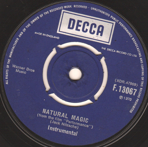 Mick Jagger : Memo From Turner / Natural Magic (7", Single, Com)