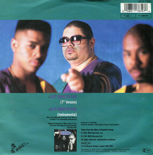 Heavy D And The Boyz* : Is It Good To You (7", Single)