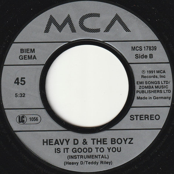Heavy D And The Boyz* : Is It Good To You (7", Single)