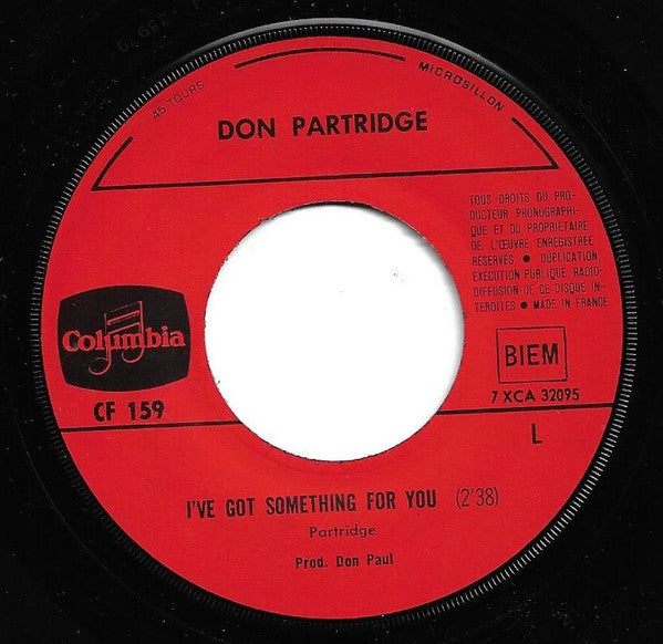 Don Partridge : Blue Eyes (7", Single)