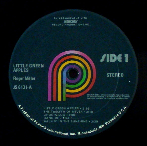Roger Miller : Little Green Apples (LP, Comp)