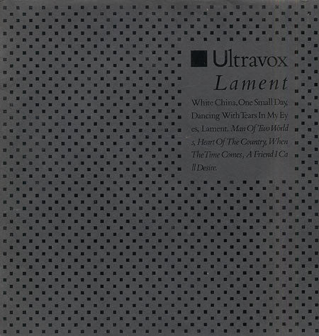 Ultravox : Lament (LP, Album)