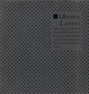 Ultravox : Lament (LP, Album)