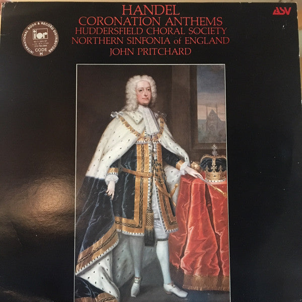 Georg Friedrich Händel - Huddersfield Choral Society, Northern Sinfonia, John Pritchard : Coronation Anthems (LP)