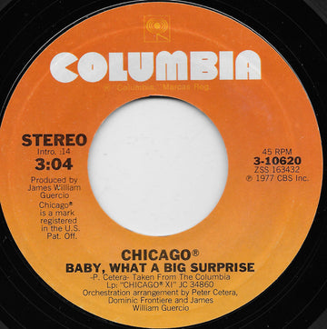 Chicago (2) : Baby, What A Big Surprise/Takin' It On Uptown (7", Single, Styrene, San)