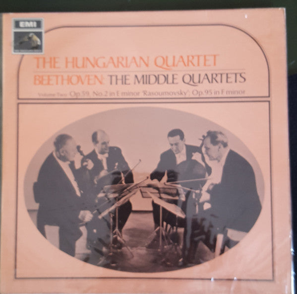 Ludwig van Beethoven, The Hungarian Quartet : The Middle Quartets Volume Two  (LP, RP)