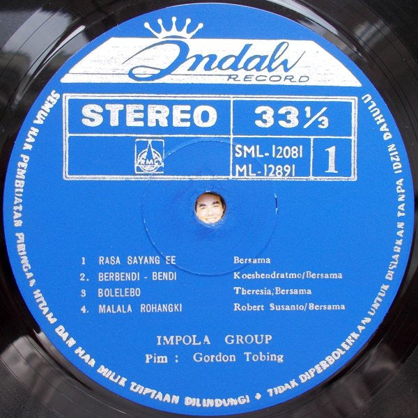 Gordon Tobing :  Lagu 2 Rakyat (LP)