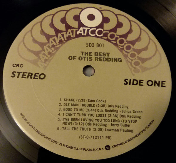 Otis Redding : The Best Of Otis Redding (2xLP, Comp, Club, RE, CRC)