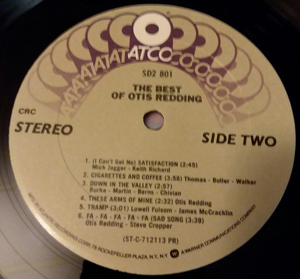 Otis Redding : The Best Of Otis Redding (2xLP, Comp, Club, RE, CRC)