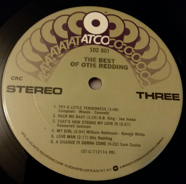 Otis Redding : The Best Of Otis Redding (2xLP, Comp, Club, RE, CRC)