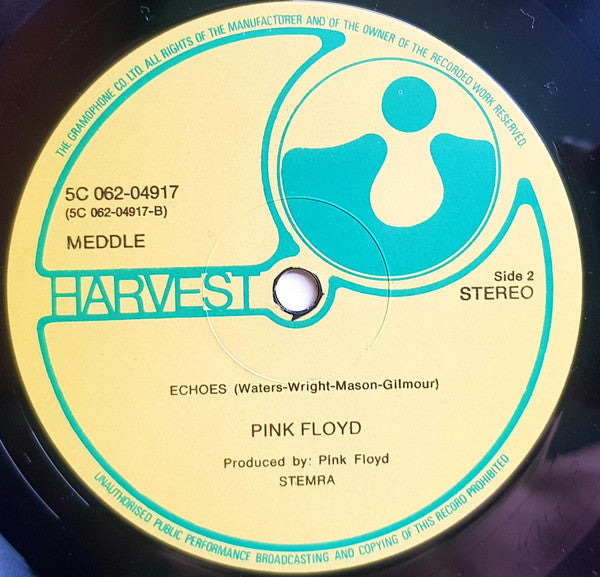 Pink Floyd : Meddle (LP, Album, Gat)