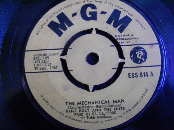 Bent Bolt And The Nuts : The Mechanical Man (7")