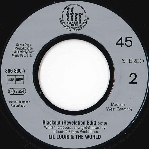 Lil' Louis & The World : I Called U (But You Weren't There) (7", Single)