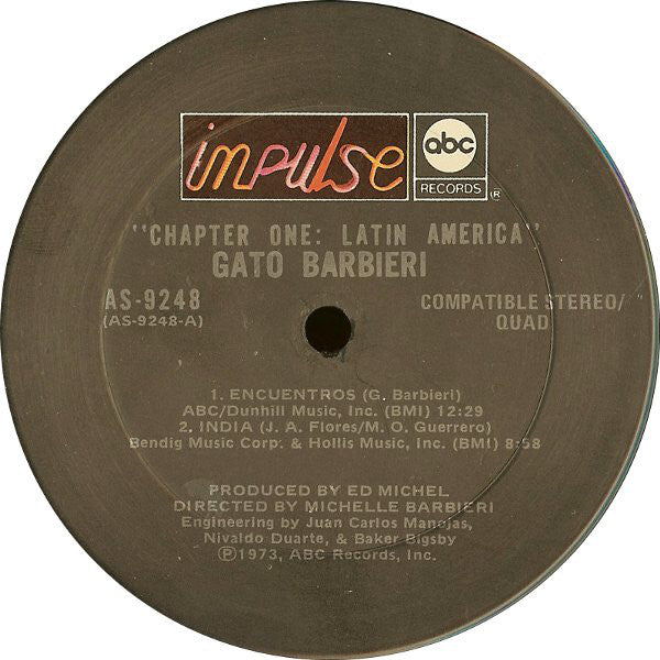 Gato Barbieri : Chapter One: Latin America (LP, Album, Quad, Gat)