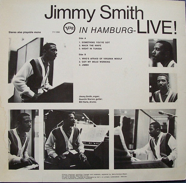 Jimmy Smith : In Hamburg - Live! (LP, Album)