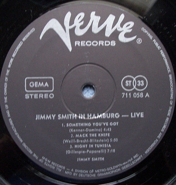 Jimmy Smith : In Hamburg - Live! (LP, Album)