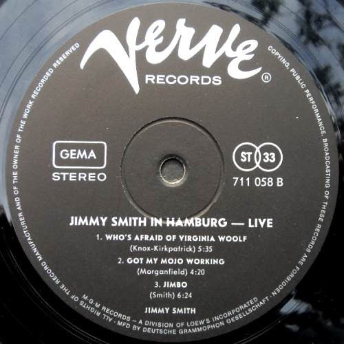 Jimmy Smith : In Hamburg - Live! (LP, Album)