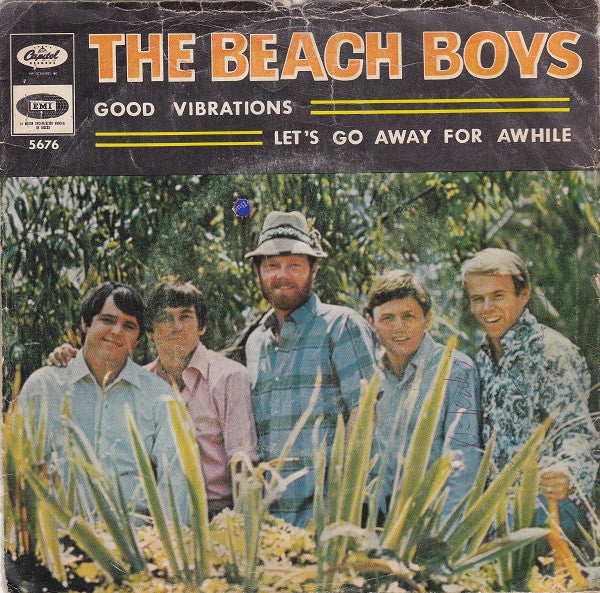 The Beach Boys : Good Vibrations / Let's Go Away For Awhile (7", Single, Blu)