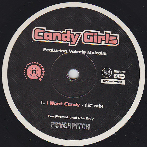 Candy Girls Featuring Valerie Malcolm : I Want Candy (2x12", Promo)