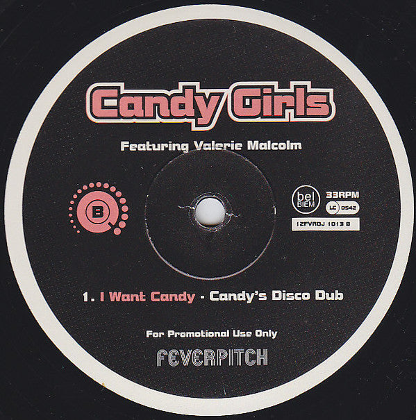 Candy Girls Featuring Valerie Malcolm : I Want Candy (2x12", Promo)