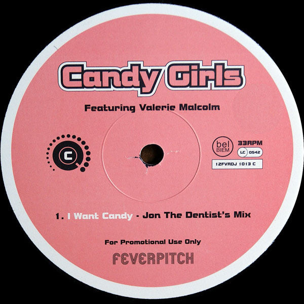 Candy Girls Featuring Valerie Malcolm : I Want Candy (2x12", Promo)