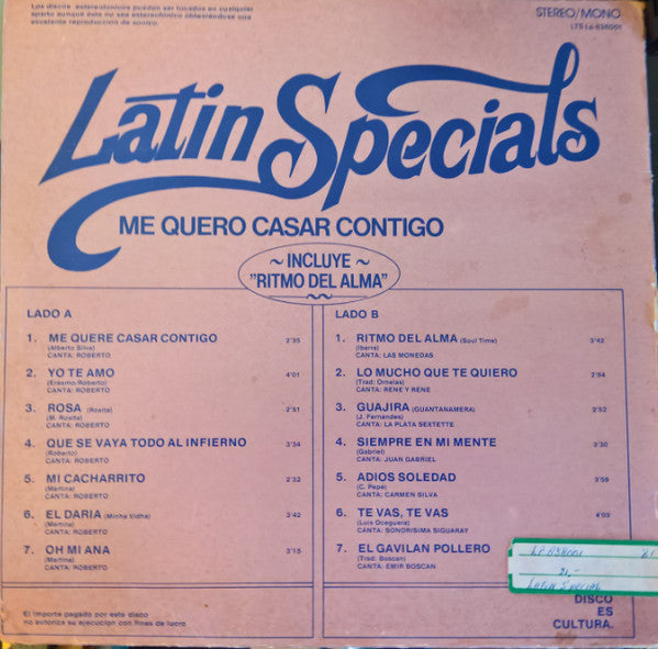 Various : Latin Specials (LP, Comp)