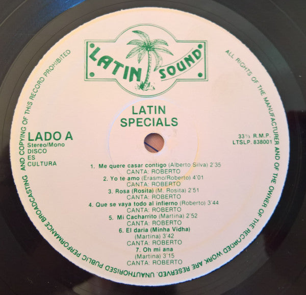 Various : Latin Specials (LP, Comp)