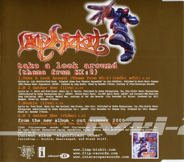 Limp Bizkit : Take A Look Around (Theme From MI:2) (CD, Single, Enh)