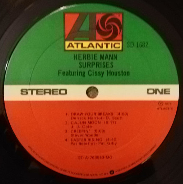 Herbie Mann Featuring Cissy Houston : Surprises (LP, Album, MO)