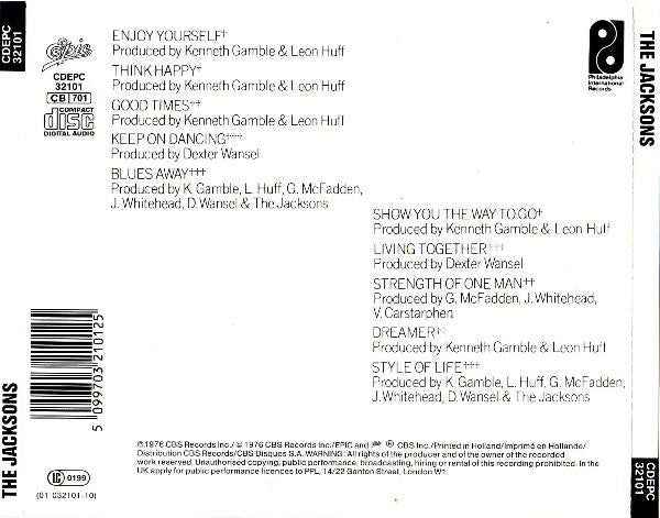The Jacksons : The Jacksons (CD, Album, RE)