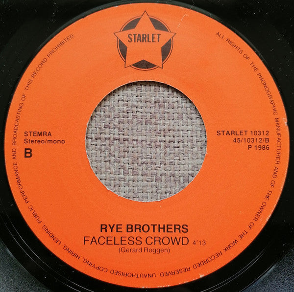 The Rye Brothers (2) : How Long Can You Dream (7", Single)
