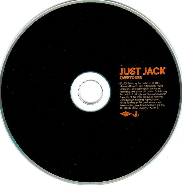 Just Jack : Overtones (CD, Album, Sup)