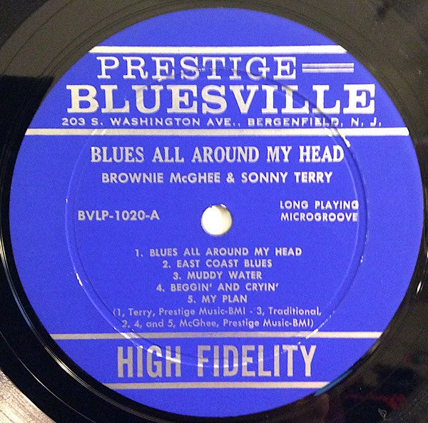 Sonny Terry & Brownie McGhee : Blues All Around My Head (LP, Album, Mono)