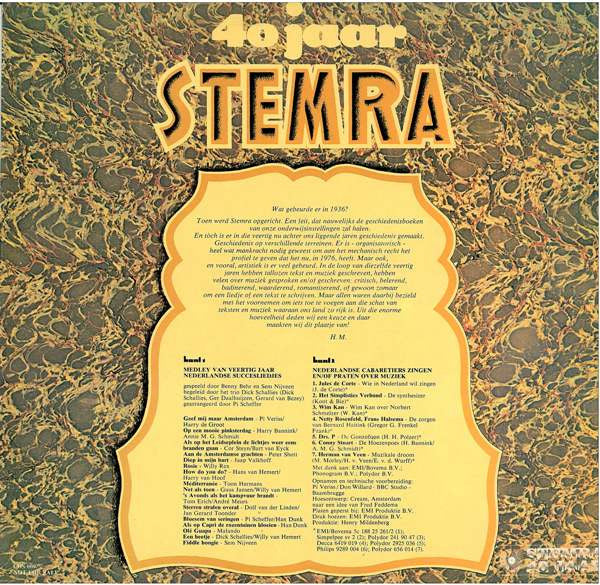 Various : 40 Jaar Stemra (LP, Comp, P/Mixed)