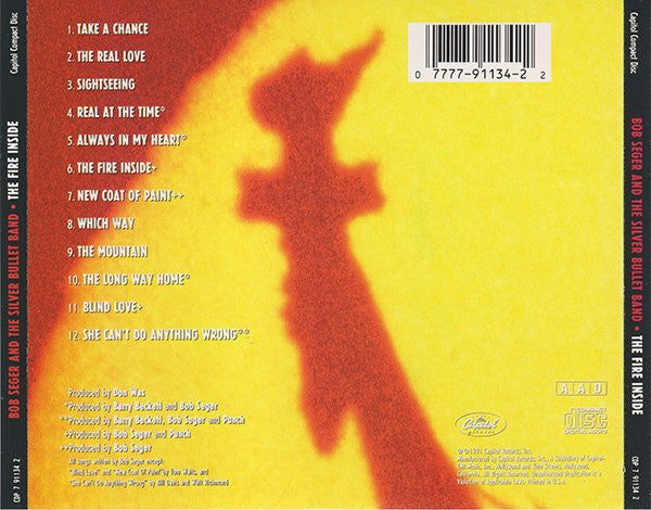 Bob Seger And The Silver Bullet Band : The Fire Inside (CD, Album)