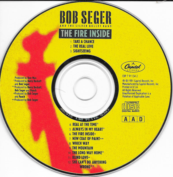 Bob Seger And The Silver Bullet Band : The Fire Inside (CD, Album)