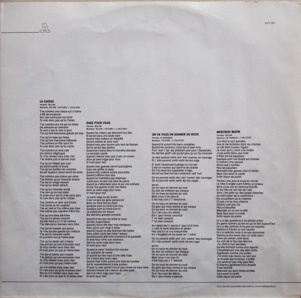Johnny Hallyday : Quelque Part Un Aigle... (LP, Album)