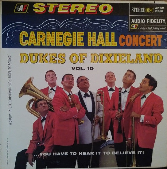 The Dukes Of Dixieland : Carnegie Hall Concert, Vol. 10 (LP, Album)