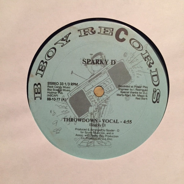 Sparky D / Cold City Crew : Throwdown / Nothing Like Hip Hop Music (12")