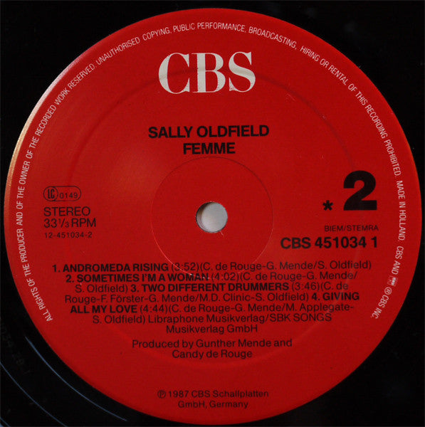 Sally Oldfield : Femme (LP, Album)