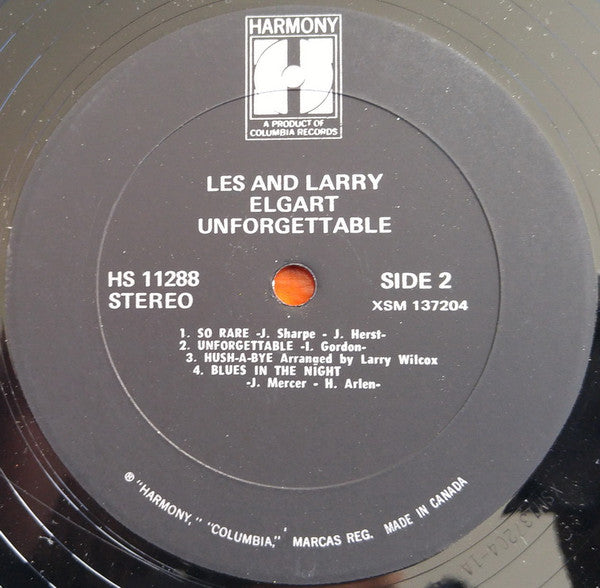 Les & Larry Elgart : Unforgettable (LP, Comp)