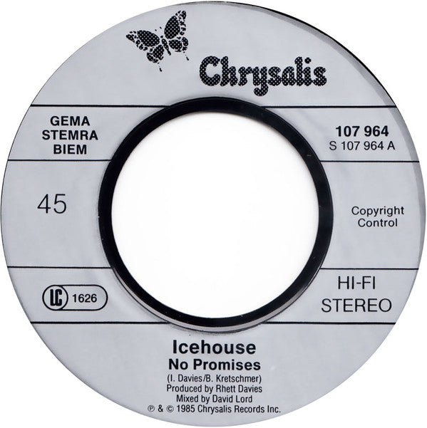 Icehouse : No Promises (7", Single)