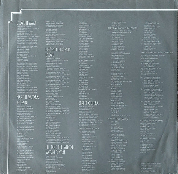 Ashford & Simpson : Street Opera (LP, Album, P/Mixed)
